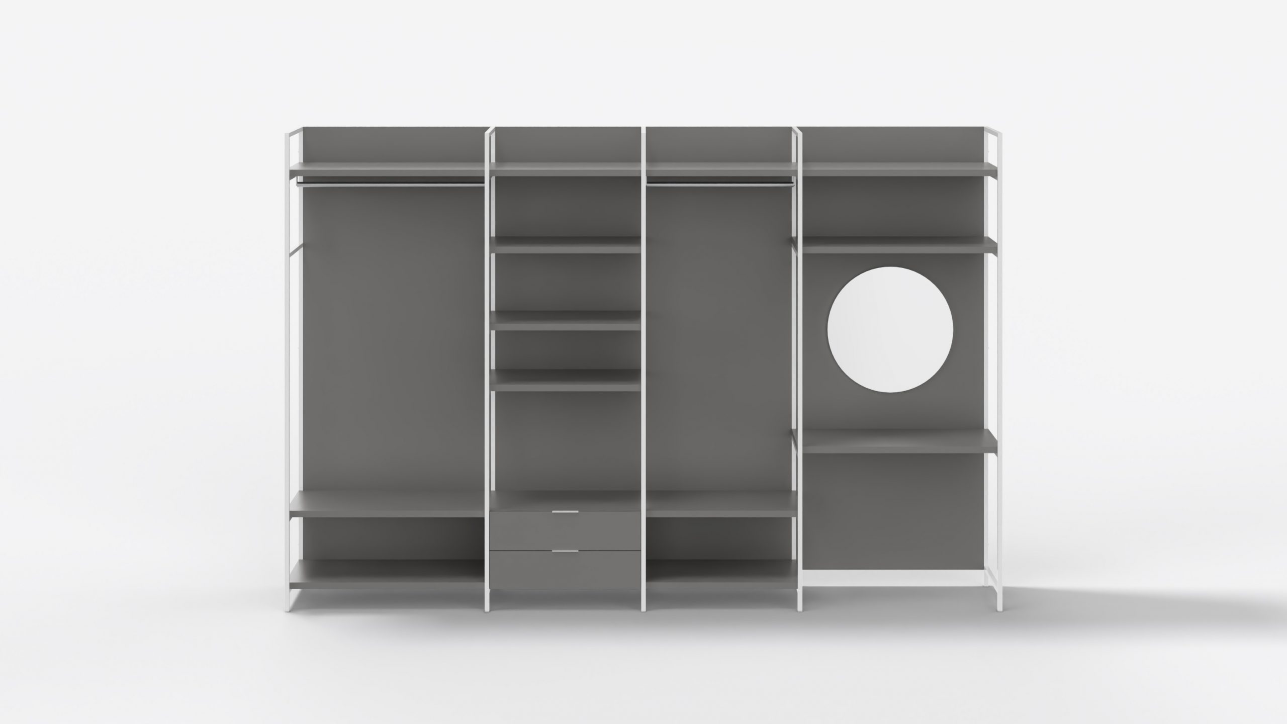 Armario City: Versatilidad y modularidad para adaptarse a tu hogar y tus necesidades, con formas ligeras y modernas.