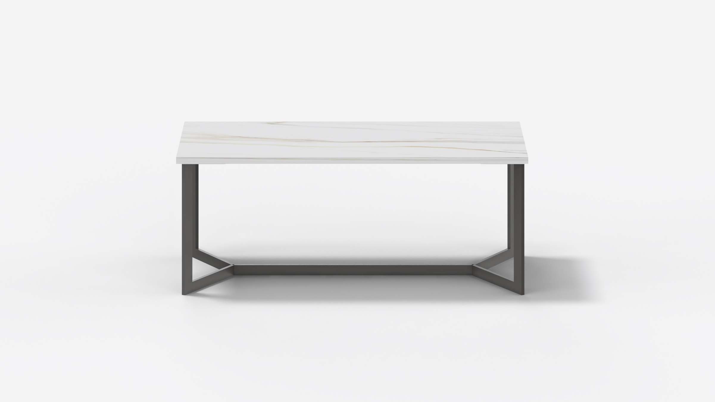 Mesa Trébol Rectangular: Minimalismo contemporáneo con diseño versátil