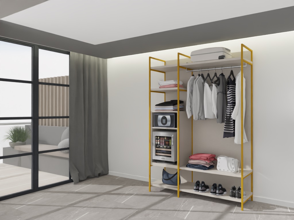 ARMARIO C 150: Versatilidad y modularidad para adaptarse a tu hogar y tus necesidades, con formas ligeras y modernas.