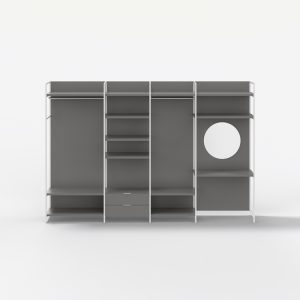 Armario City: Versatilidad y modularidad para adaptarse a tu hogar y tus necesidades, con formas ligeras y modernas.