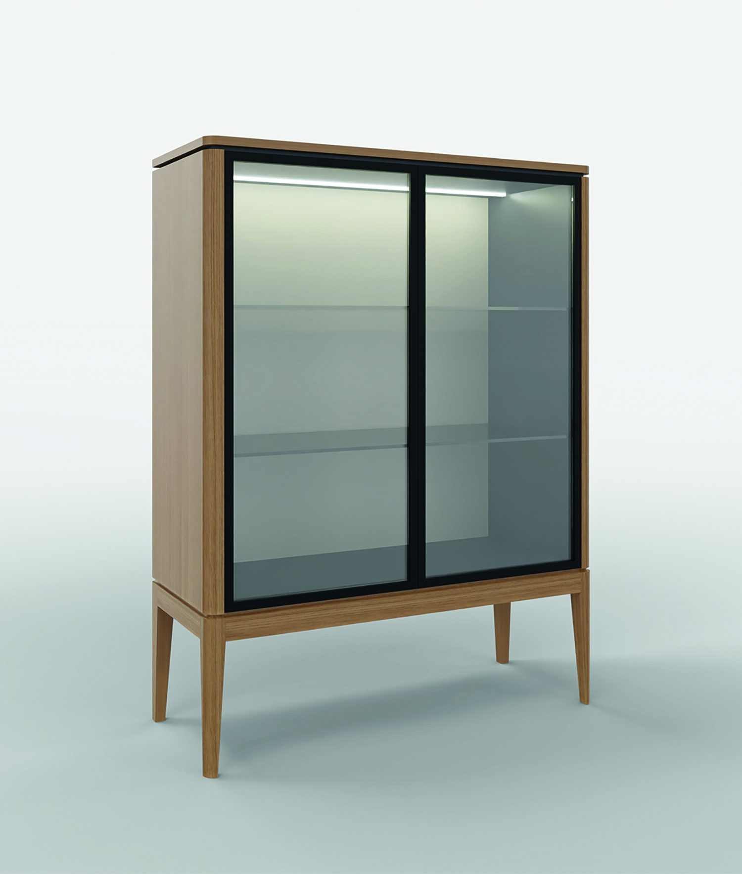 Vitrina Verso: Elegancia Clásica y Modernidad en un Diseño Sofisticado.